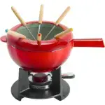 Fondue Pot Set With 6 Forks- For Chocolate- Caramel - Cheese - Sauces And More - 20cm