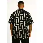 Velmora Noir Stroke Shirt – Abstract Minimal Edition - Image 2