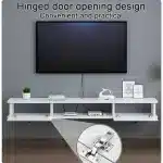 Floating Drawer Shelf With Cabinet- Tv Wall Shelf - Image 2