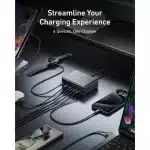 Anker Prime Charger- 200w 6-port Gan Charging Station- Black - Image 3