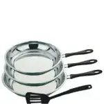 Stainless Frying Pan - Set Of 3