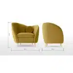 Maxton Sofa- Single Chair - Image 3