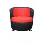 Compact Leisure Sofa - Orange & Black