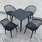 Luxury Dinning SQUARE Table & 4 strong BASKET