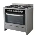 Scanfrost 4 Gas Burner - 2 Hotplate Full Auto Ignition Gas Cooker - Sfc9423b - 90 X 60cm