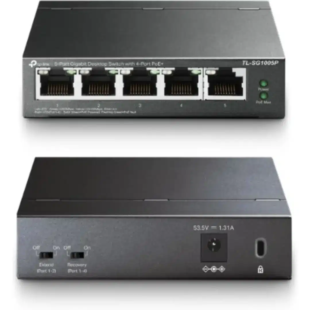 227734_1757083565 TP-Link Tl-sg1005p- 5 Port Gigabit Poe Switch- 4 Poe+ Ports - Image 1