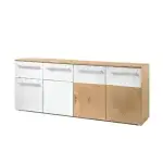 Sideboard -white Gloss And Oak - Image 2