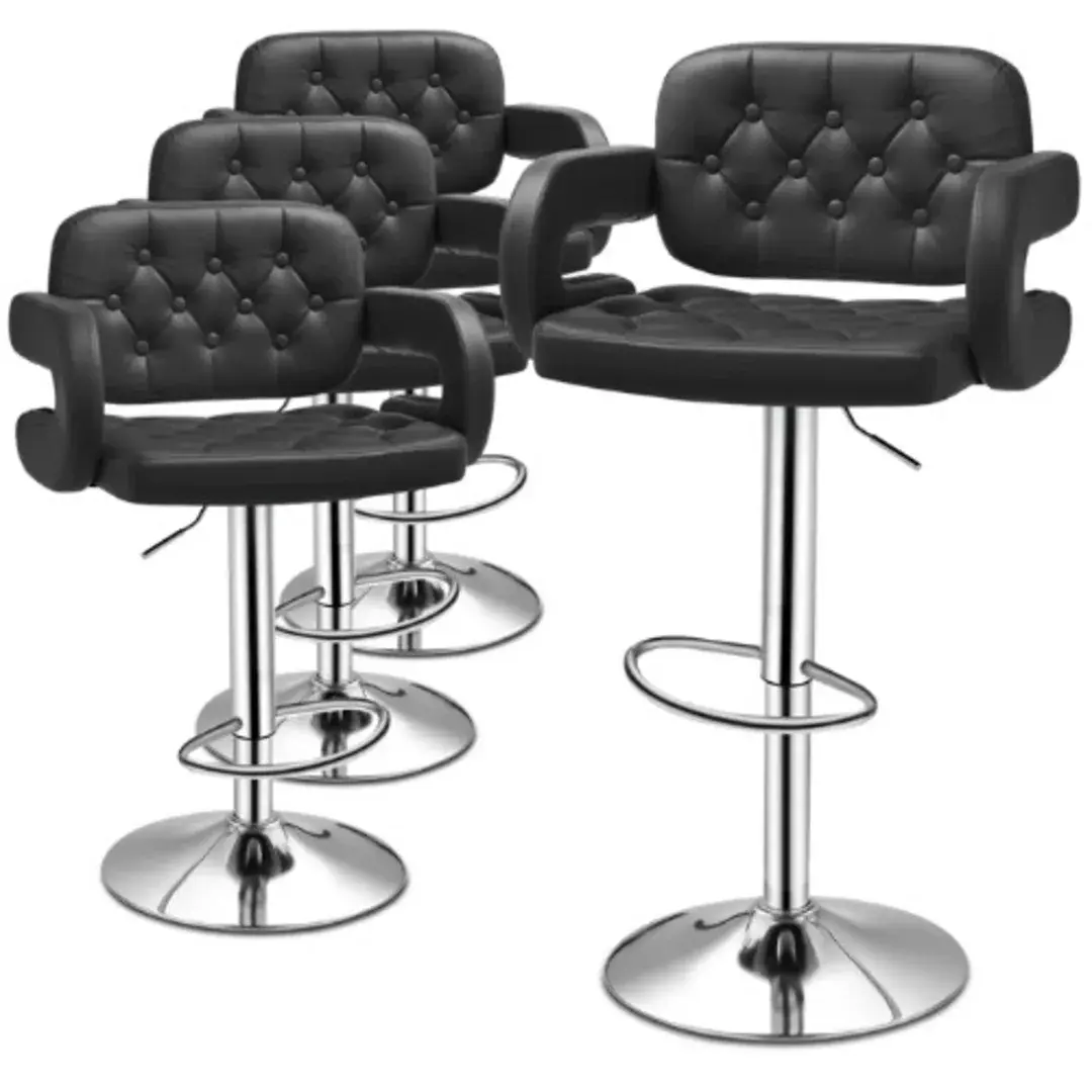 239243_1739381305 Swivel Barstools - 4 Pieces - Image 1