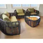 Riviera Rattan Curve Lounge Chair - Image 2