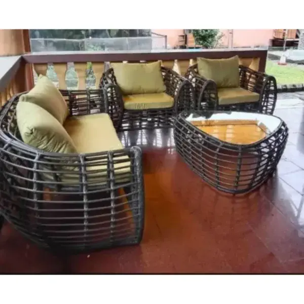 Riviera Rattan Curve Lounge Chair