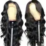 Noble Body Wave Lace Wig 28-inch M2 Color - Real Hair Middle Part Wig for Women