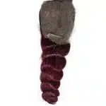 Noble M99j Burgundy 26" French Curl Hair Extension with Closure - Premium Real Hair Bundles - Image 4