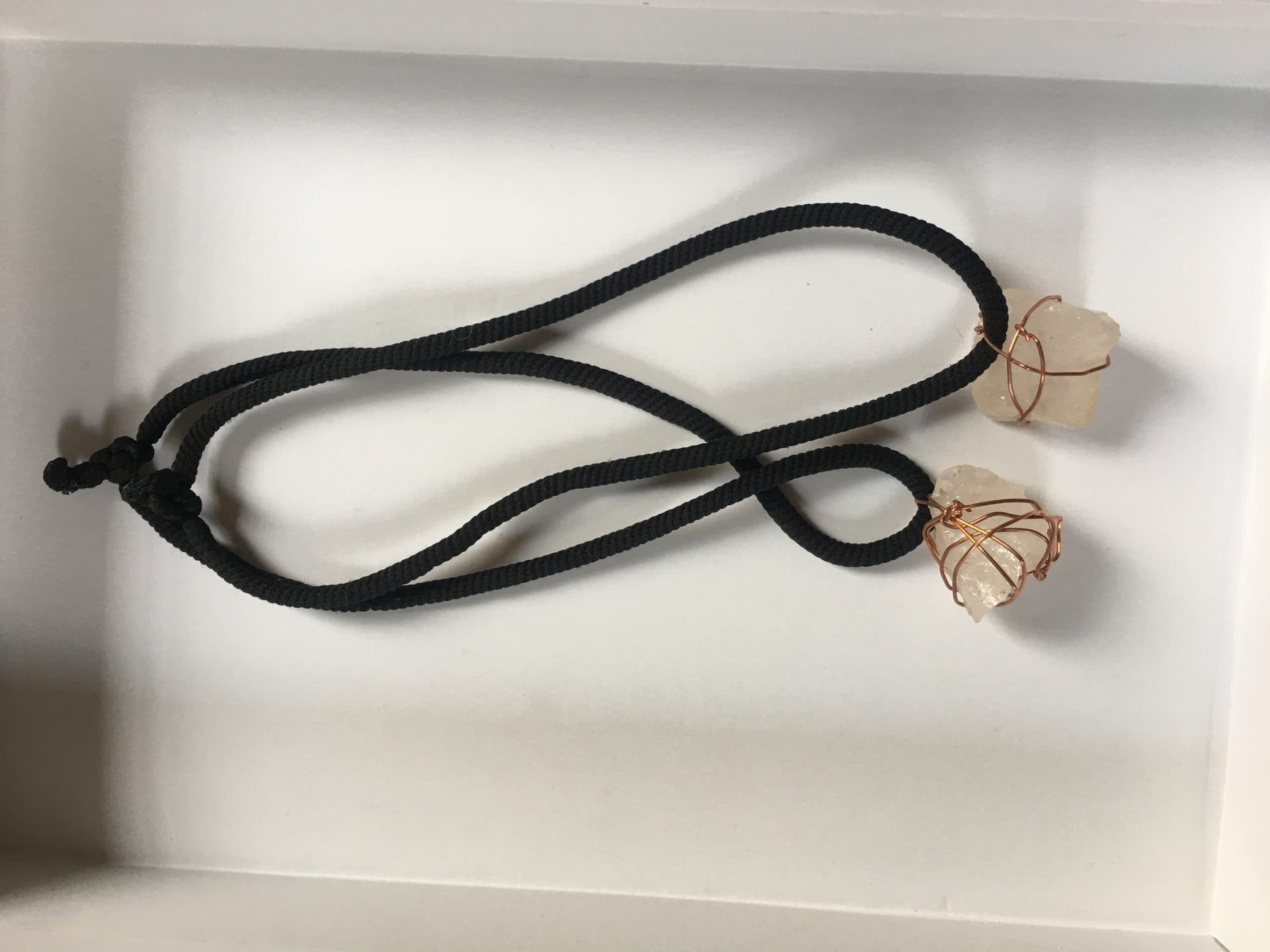 4591A513-A37D-412F-84EF-2922E37115BC Rose quarts necklace - Image 1