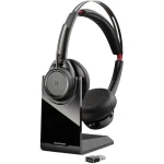 Plantronics Voyager Focus UC with Charge Stand - Poly Bluetooth Stereo Headset for Business - Image 4