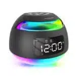 LED Symphony Clock – Rechargeable FM Radio, Colorful Night Light, Desktop Alarm Clock for Students - Image 2