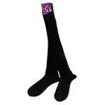 Over The Knee Socks Thigh High Cotton Stockings - Black - Image 2