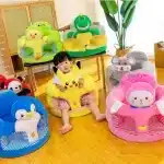 DG Baby Sitting Up Seats sit Me Up Floor Seat For Baby - cute Plush Baby Sit Up Chair - Image 2
