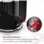 Russell Hobbs 1.7 Litre Retro Classic Noir Cordless Electric Kettle 21671-70 - Black - Image 4