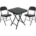 Outdoor/ Indoor Folding Table & 2 Folding Chairs