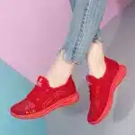 Newest Women's Shoes - Spring/summer Breathable Casual Sports Shoes - Red - Image 3