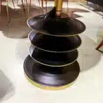 Vento Furniture Metal Coffee Marble Table - Image 3