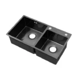 Double Bowl Kitchen Sink With Tap