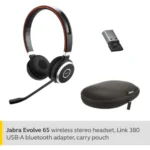 Jabra Evolve 65 Ms Wireless Headset Stereo - Image 2
