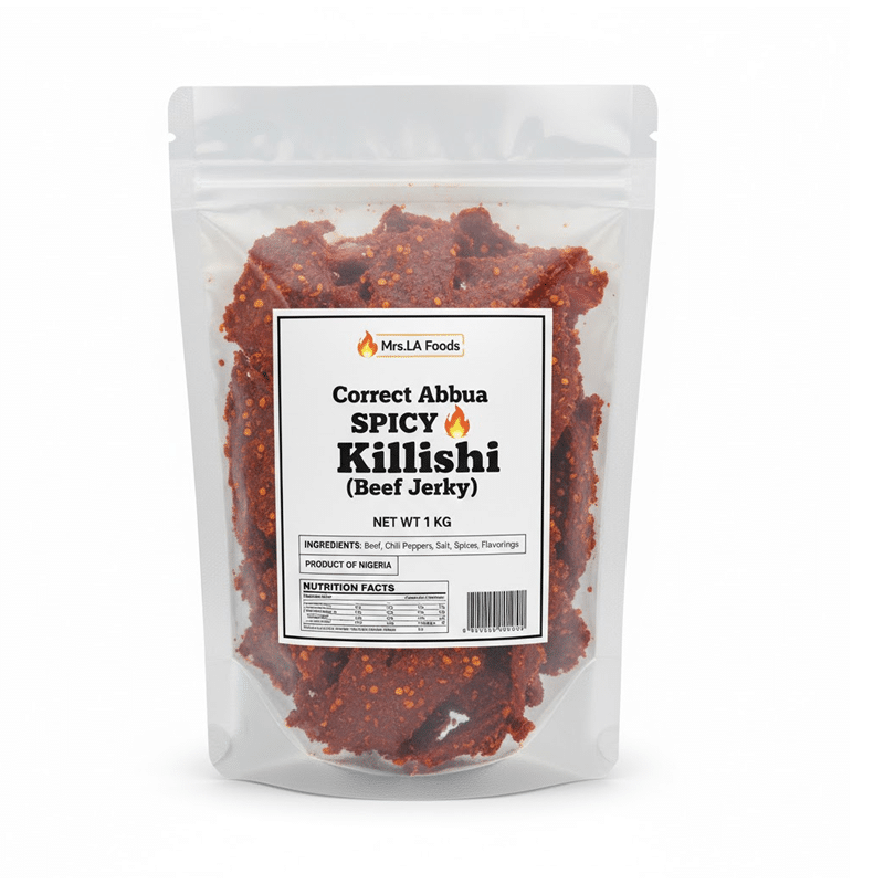 Mrs.LA-foods-Correct-Abuja-spicy-🔥-Killishibeef-jerky.fw_ Mrs.LA foods Correct Abuja spicy Killishi(beef jerky)-1kg - Image 1