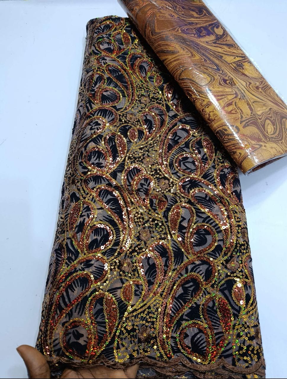 WhatsApp Image 2025-11-14 at 08.36.47_3e572eb3 Regal Paisley Sequin Spark - Image 1