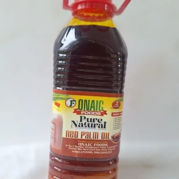 Onaic Foods Pure Natural Red Palm Oil – 2 Litre - Image 2