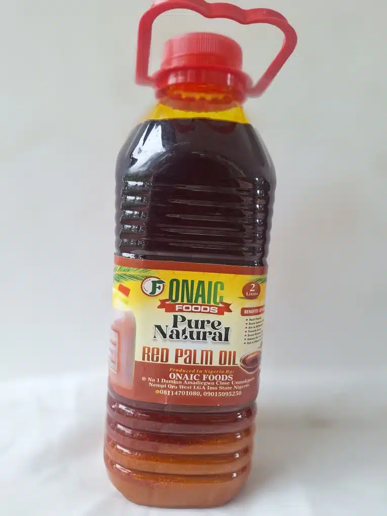 Onaic Foods Pure Natural Red Palm Oil – 2 Litre