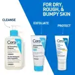 Cerave SA Smoothing Cleanser for Dry, Rough and Bumpy Skin 263ML with Salicylic & Hyaluronic Acid - Image 2