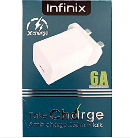 1765285101268 Infinix 6A Infinix Super Fast Charger For All Smartphones- White - Image 1