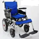 Electric Wheel Chair With Propelled Legs- Blue - Image 3