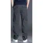 Men's Gray Straight Leg Cargo Trouser