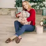 Ecetana Women's Fuzzy Slippers Indoor Cozy Soft Memory Foam Slip On House Shoes for Women - Image 2