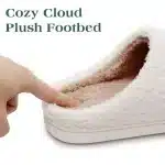 BERANMEY Christmas Reindeer Plush Slippers - Cozy Unisex Holiday Footwear - Image 2