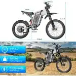 Freego X2 Electric Dirt Bike – 6000W, 50 mph, 1800Wh - Image 2