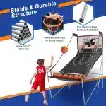 Segmart Dual Shot Basketball Arcade Game (Foldable, 81"x44") - Image 2