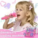 JUGAAD LIFE Microphone Toys for Kids Girls, Portable Karaoke Machine Microphone for Singing - Image 2