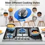 30 Inch Gas Cooktop Sunmaki 5 Burners Gas Stovetop - Image 4