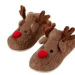 Gilbin Christmas Reindeer Slippers (Unisex)
