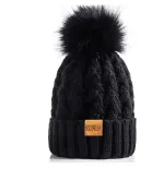 REDESS Women's Winter Pompom Beanie Hat for Women-White