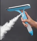 3-in-1 Double-Side Car Glass Wiper with Spray Bottle