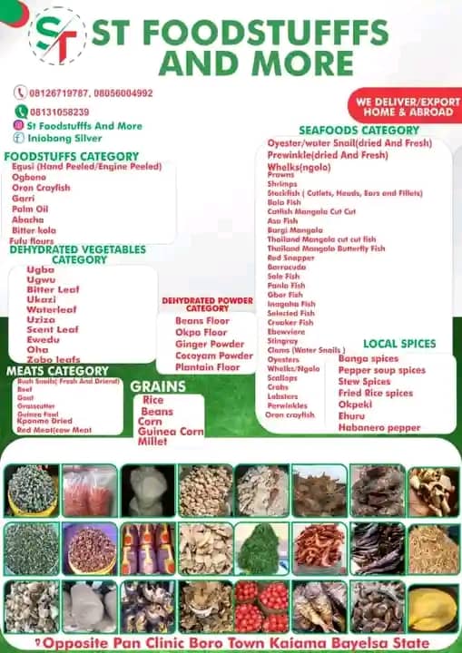 ST - Seafood and foodstuffs ST - Seafood and foodstuffs