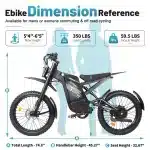 OUXI T2000 Electric Dirt Bike – 3000W, 37 mph, 48V 30Ah - Image 2