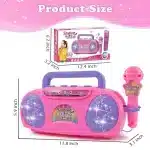 JUGAAD LIFE Microphone Toys for Kids Girls, Portable Karaoke Machine Microphone for Singing - Image 3