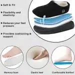 Ecetana Womens Comfortable Slippers Plush Fleece Lined Memory Foam Closed Back House Shoes - Image 2