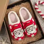 BERANMEY Christmas Reindeer Plush Slippers (Unisex) - Image 3