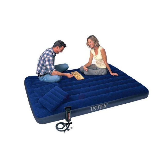 WhatsApp Image 2026-01-07 at 1.13.30 PM Portable Picnic & Travel Inflatable Airbed (Big Size) – 2 Pillows + Free Manual Pump – Outdoor Camping & Guest Mattress - Image 1